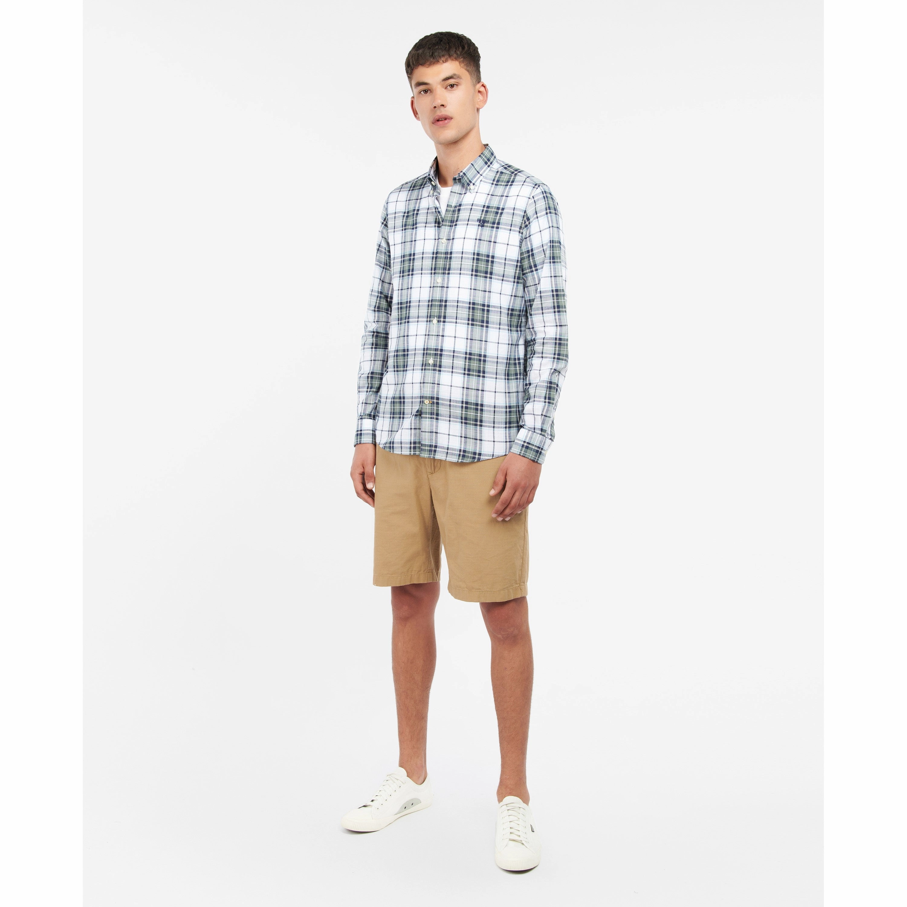 Exclusive Online Discount Shop Smart Save Barbour Blakelow Tailored Mens Shirt - Agave Green