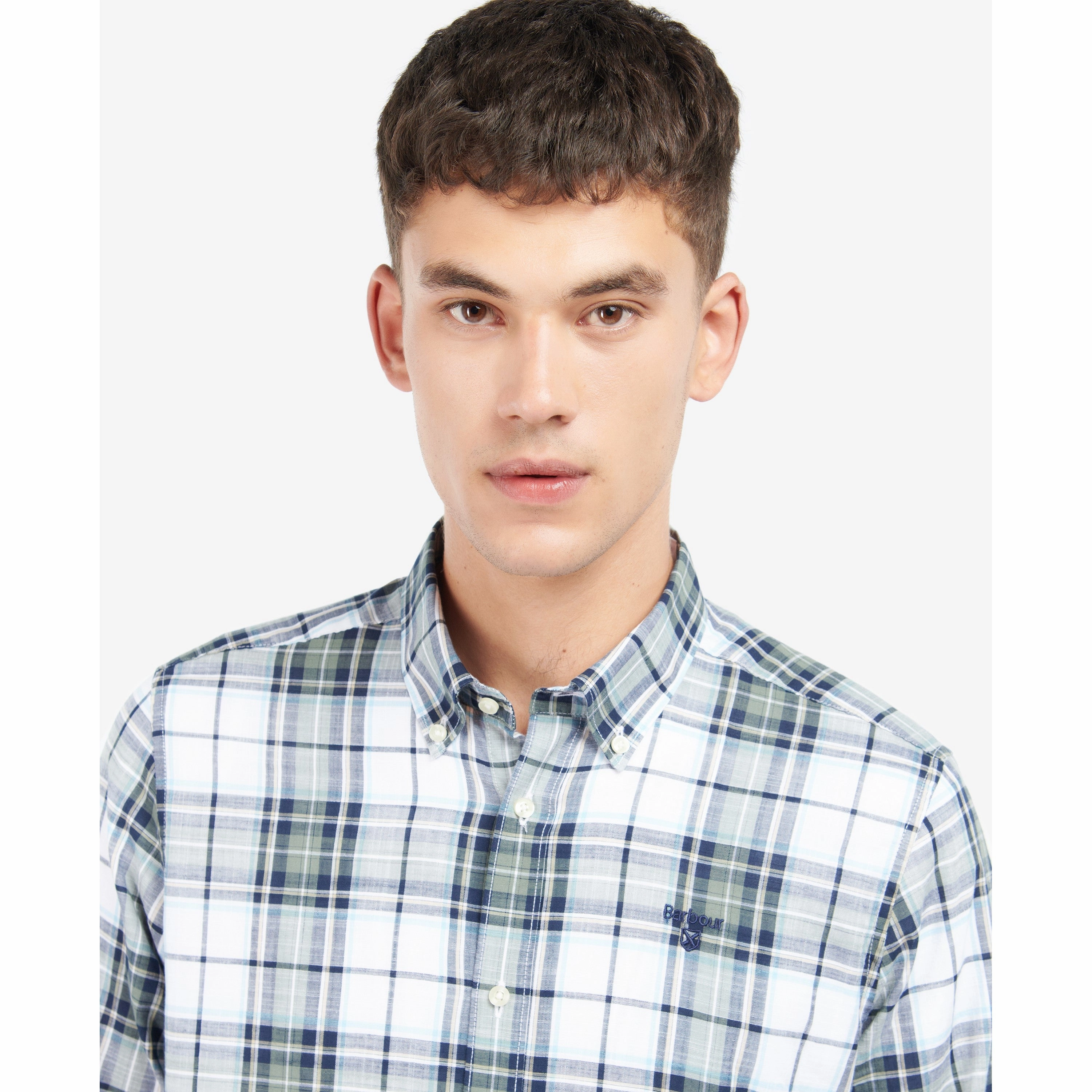 Barbour Blakelow Tailored Mens Shirt - Agave Green Dont Miss These Savings Todays Special Savings