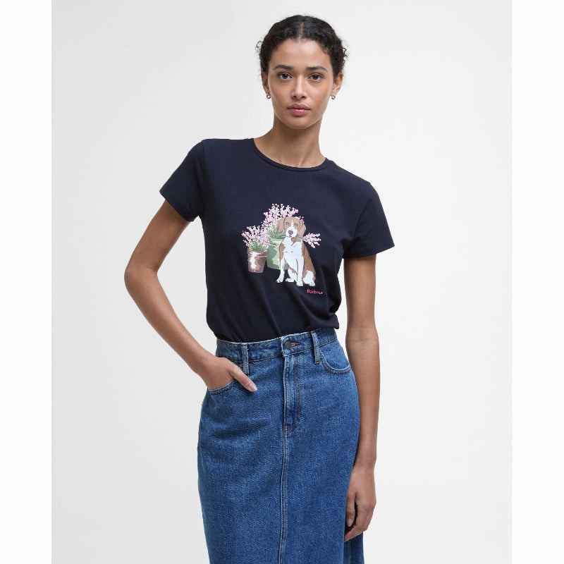 Hot Item Clearance Barbour Bowland Ladies T-Shirt - Navy