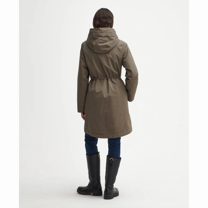 Barbour Bowlees Waterproof Ladies Jacket - Winter Moss/Classic Biggest Savings Now
