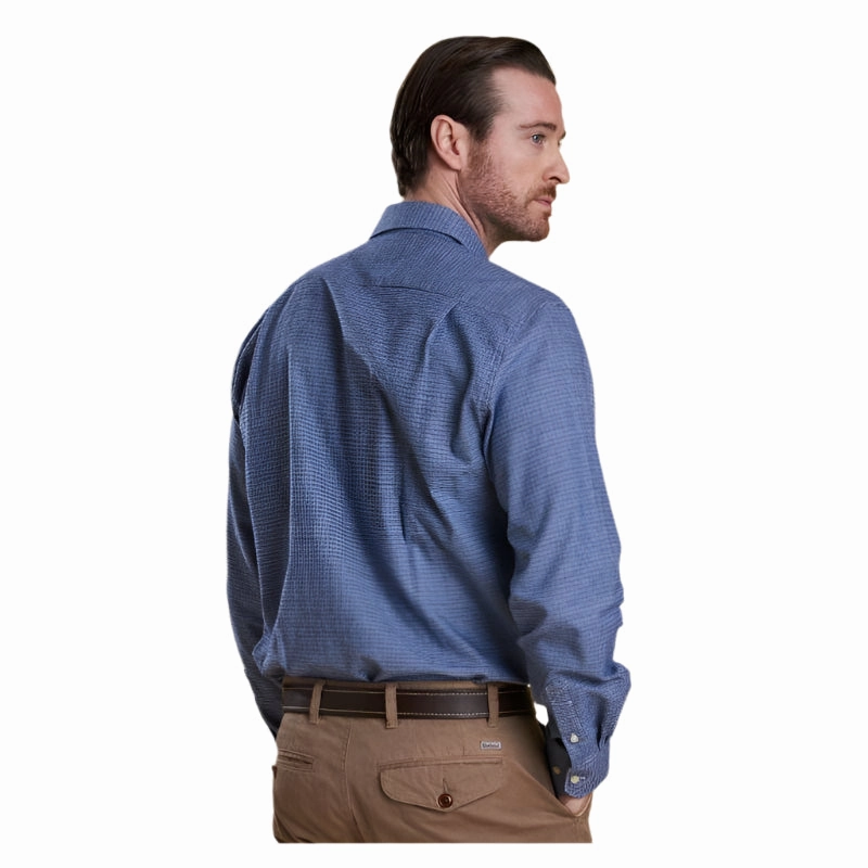 Barbour Bowness Check Mens Shirt - Navy Shop Today Save
