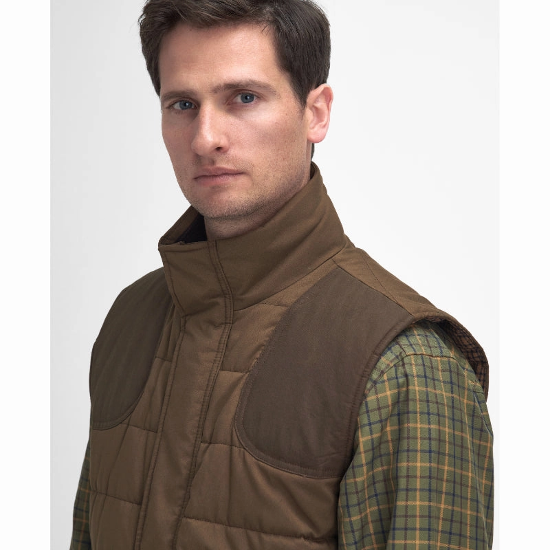 Save More Online Big Savings Alert Barbour Bradford Mens Gilet - Dark Sand