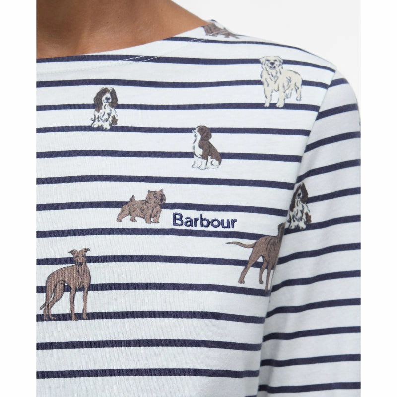 Grab It Fast Limited Time Offer Barbour Bradley Ladies Printed Top - Dog Print