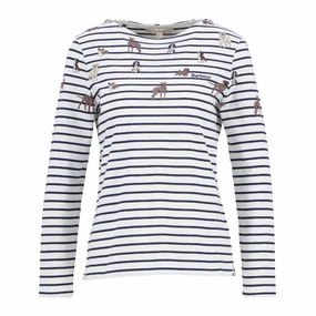 MustShop Sale Barbour Bradley Ladies Printed Top - Dog Print
