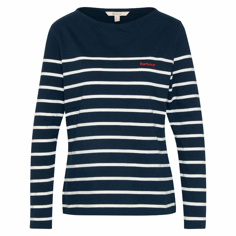 GiftWorthy Sale Barbour Bradley Ladies Top - Navy Stripe