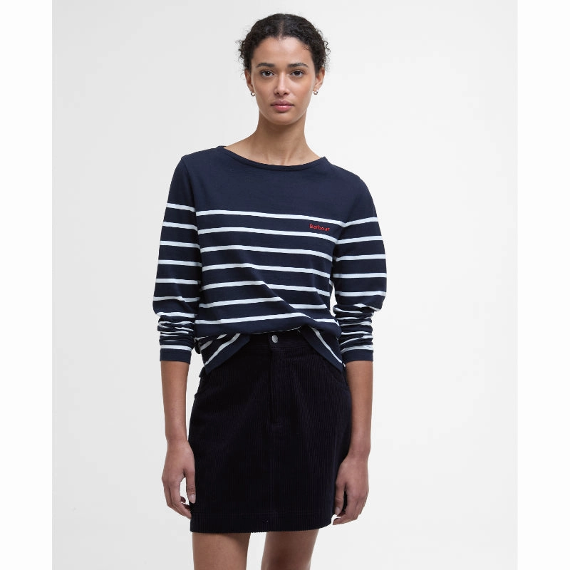 Shop Hot Deals Barbour Bradley Ladies Top - Navy Stripe