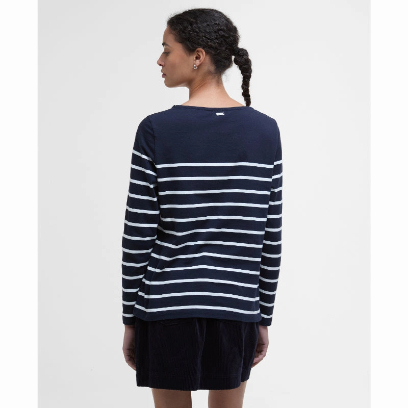Barbour Bradley Ladies Top - Navy Stripe Hot Deal Alert