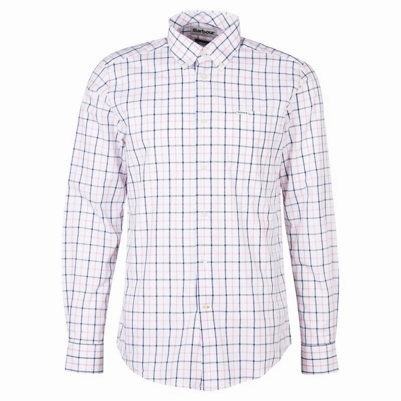 Today Only Discount Alert Barbour Bradwell Tailored Fit Mens Shirt - Pink