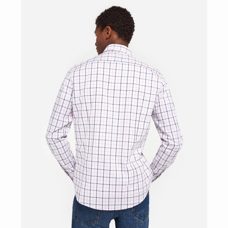 Barbour Bradwell Tailored Fit Mens Shirt - Pink Limited Stock Hot Deal Perfect Gift Offer