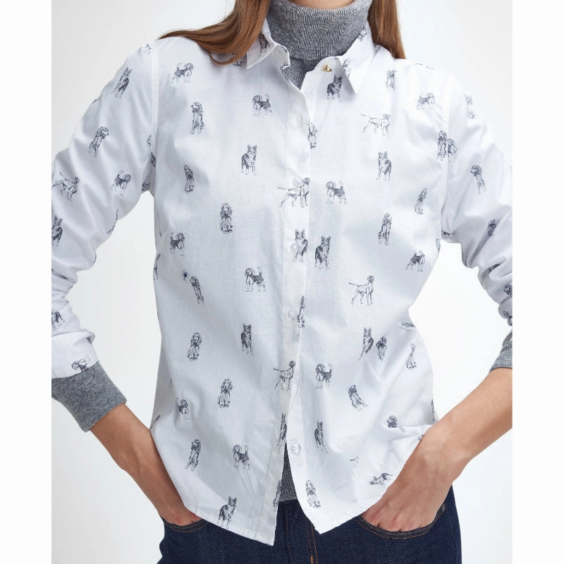 Barbour Brambles Ladies Shirt - Dog Print Grab Todays Deal