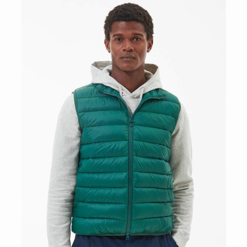 Barbour Bretby Mens Gilet - Washed Green Flash Deal Today