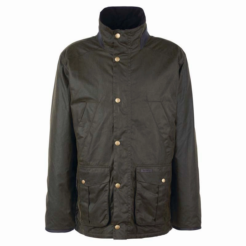 Daily Special Offer Barbour Brockstone Mens Wax Jacket - Archive Olive