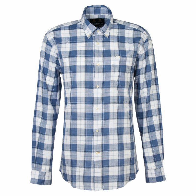 Limited Stock Offer Barbour Broxfield Regular Fit Mens Shirt - Blue