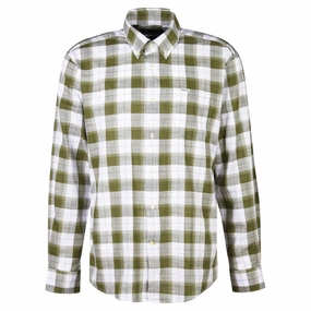 Special Steal Event Dont Miss This Deal Barbour Broxfield Regular Fit Mens Shirt - Olive