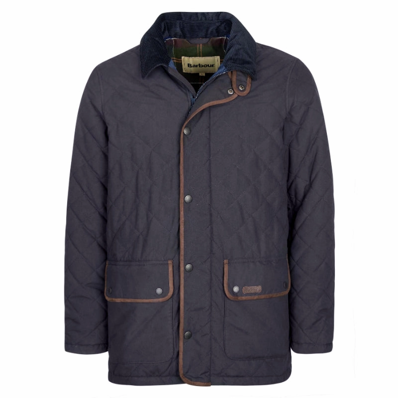 Barbour Burton Mens Quilted Waterproof Jacket - Navy Limited Stock Alert