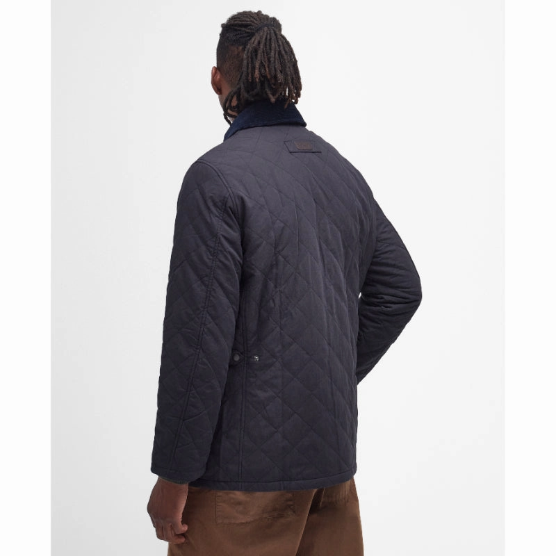 Daily Deal Frenzy Barbour Burton Mens Quilted Waterproof Jacket - Navy