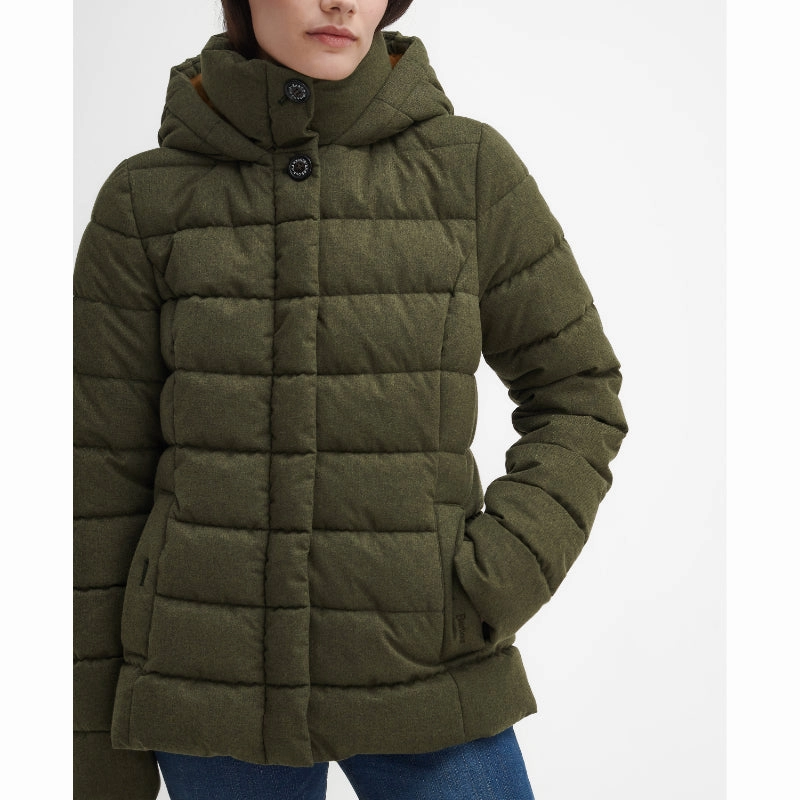 Flash Sale Alert Barbour Camellia Puffer Ladies Jacket - Olive