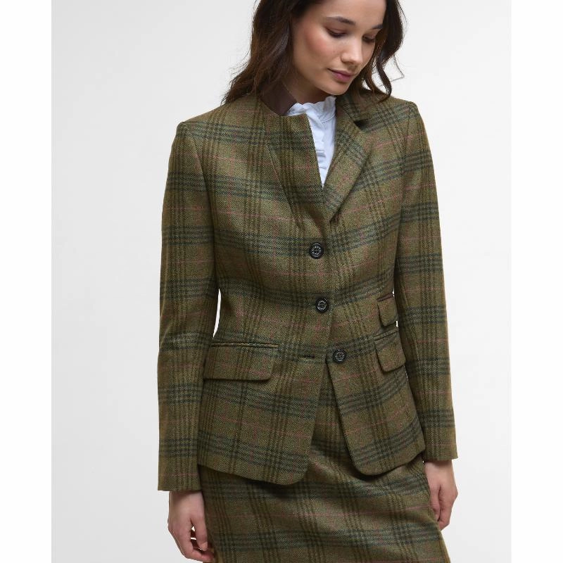 Instant Savings Deal Grab It Fast Barbour Carlby Ladies Tailored Jacket - Arabesque/Brown