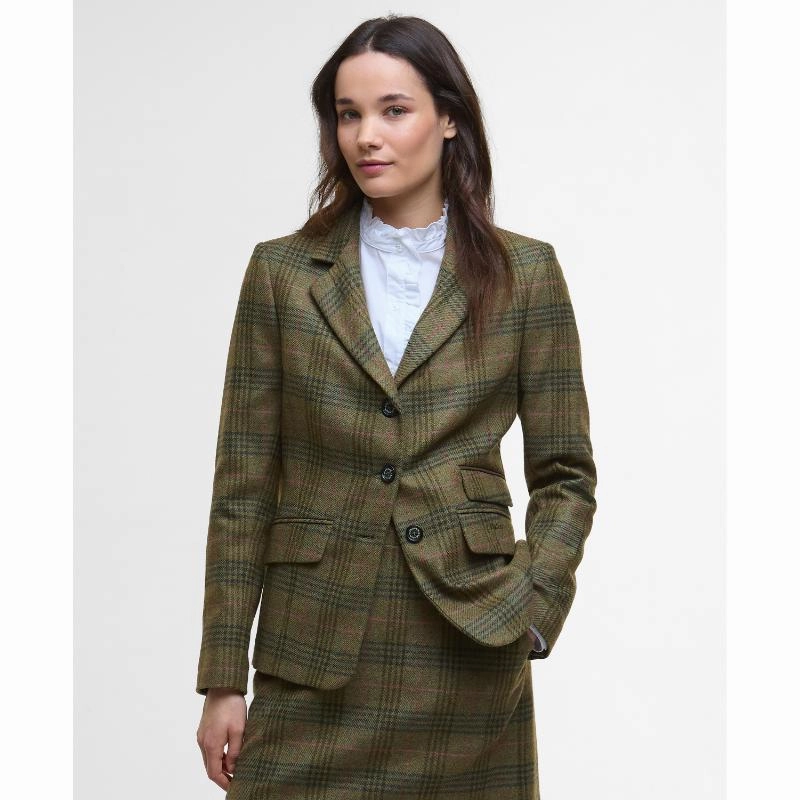 Barbour Carlby Ladies Tailored Jacket - Arabesque/Brown Dont Miss This Steal Big Price Drop