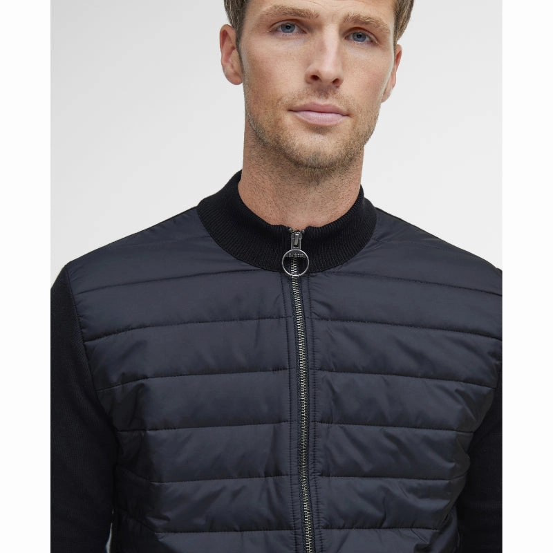 Daily Special Offer Barbour Carn Baffle Zip Thru Mens Jacket - Black