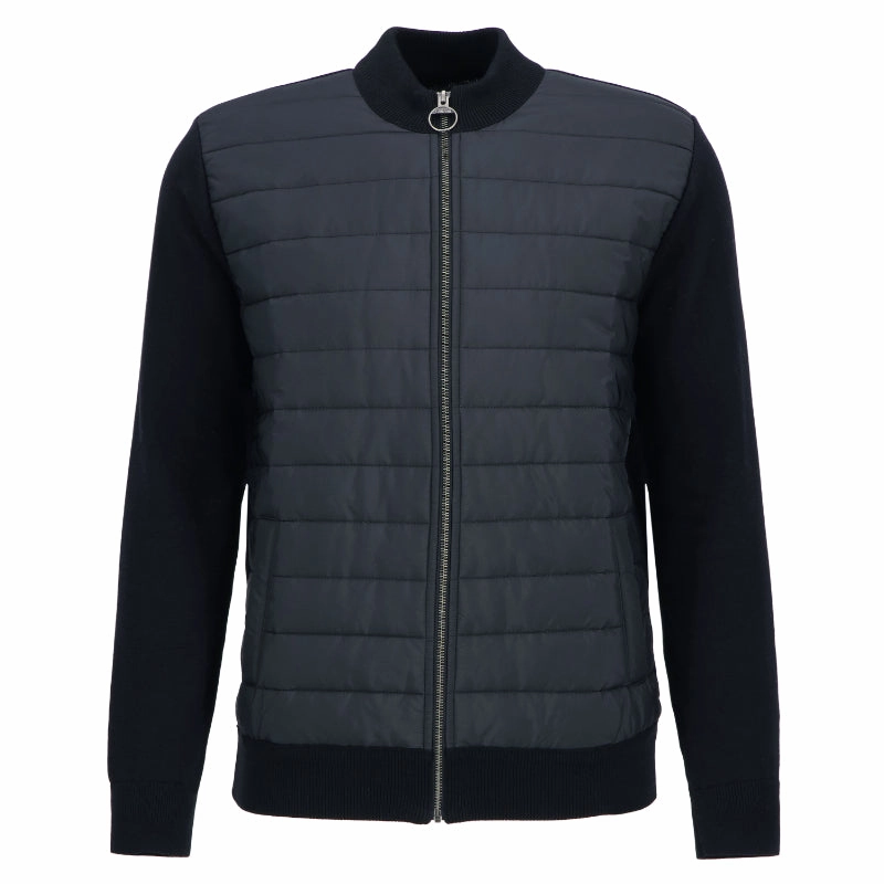 Barbour Carn Baffle Zip Thru Mens Jacket - Black Daily Hot Deal Todays Mega Savings