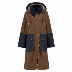 Barbour Carolyn Ladies Wax Jacket - Tan/Dress Tartan Trending Now Offer