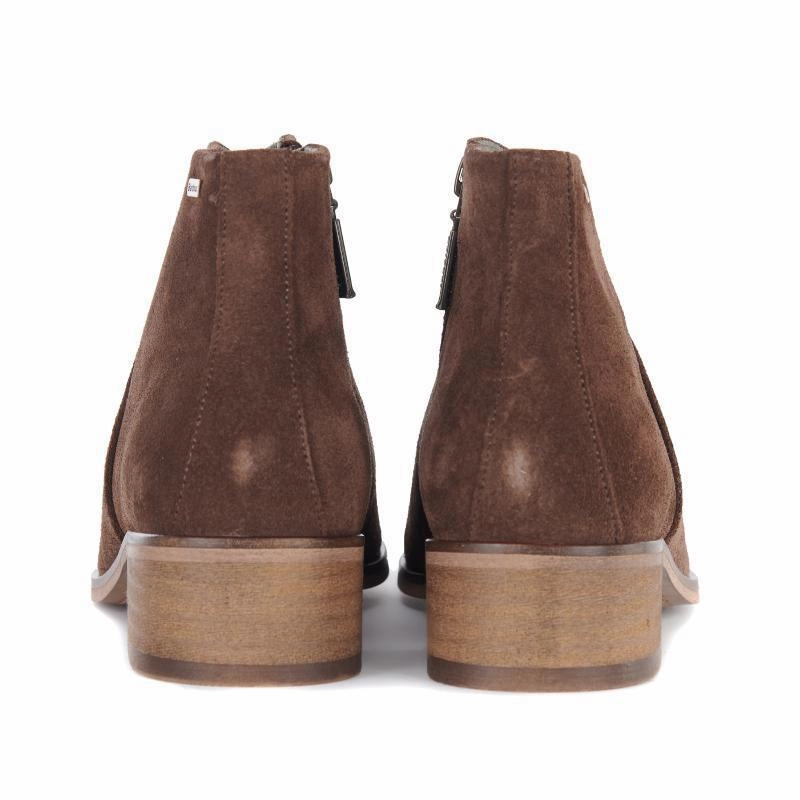 Barbour Caryn Ladies Ankle Boot - Choco Suede Trending Offer Today