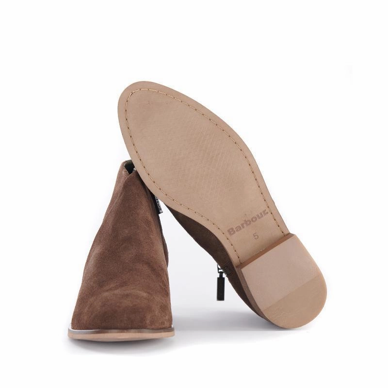 Exclusive Savings Event Flash Discount Today Barbour Caryn Ladies Ankle Boot - Choco Suede