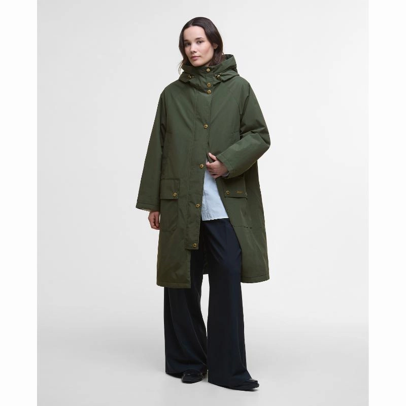 Barbour Catalina Ladies Showerproof Jacket - Olive Trending Today Steal Dont Wait Save Today
