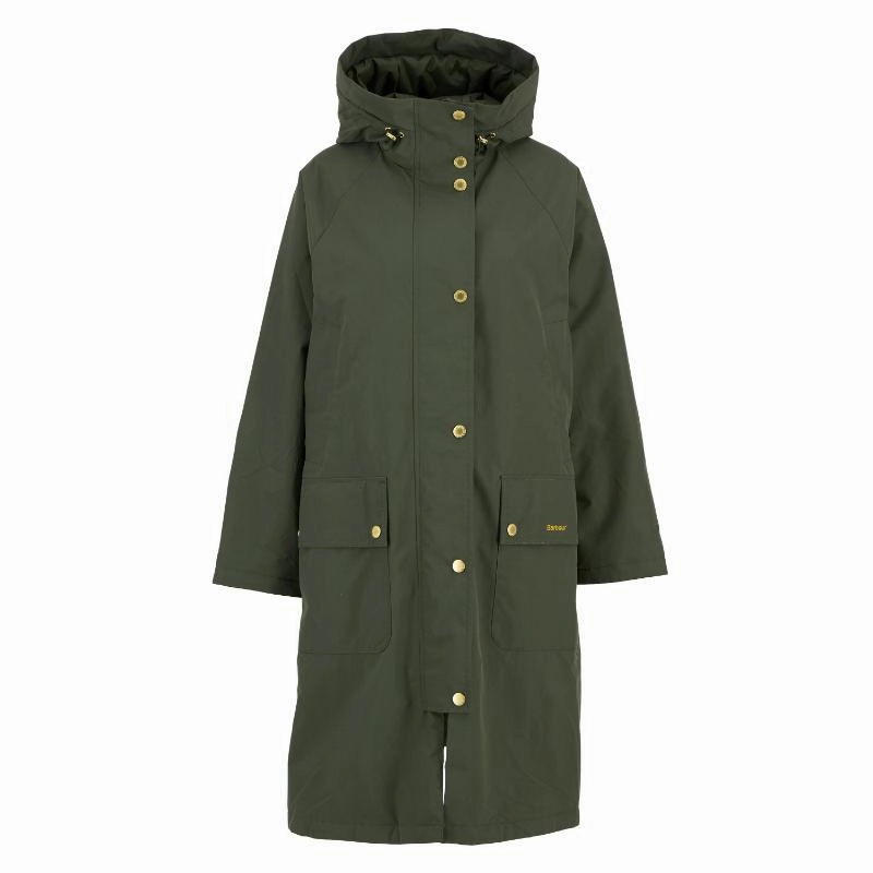 Barbour Catalina Ladies Showerproof Jacket - Olive Dont Miss These Savings Best Deal Online