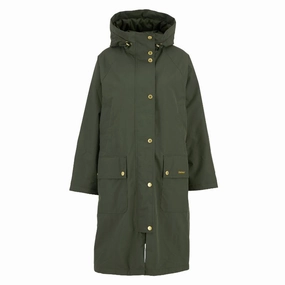 Barbour Catalina Ladies Showerproof Jacket - Olive Dont Miss These Savings Best Deal Online