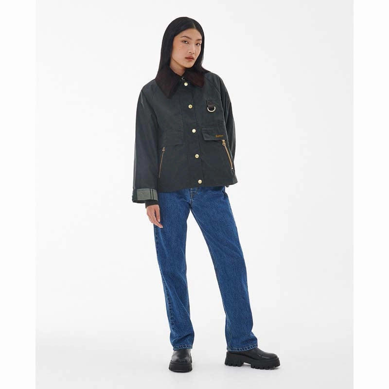 Best Price Online Barbour Catton Ladies Wax Jacket - Sage/Ancient