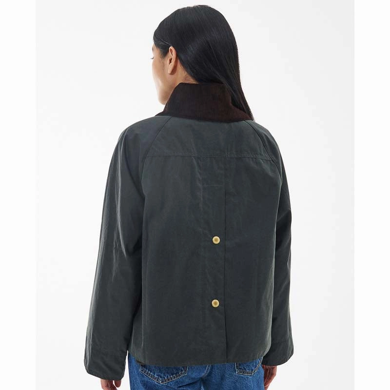 Barbour Catton Ladies Wax Jacket - Sage/Ancient MustHave Deal Perfect Gift Offer