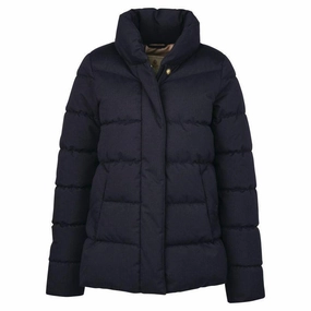 Barbour Cecilia Ladies Quilted Jacket - Midnight/Rosewood MustHave Items