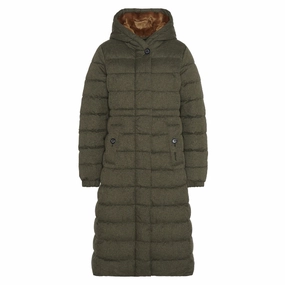 Barbour Clarence Puffer Ladies Jacket - Olive Grab Your Hot Pick Daily Special Offer