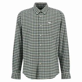 Clearance Sale Today Only Steal Barbour Colderham Regular Mens Checked Shirt - Forest