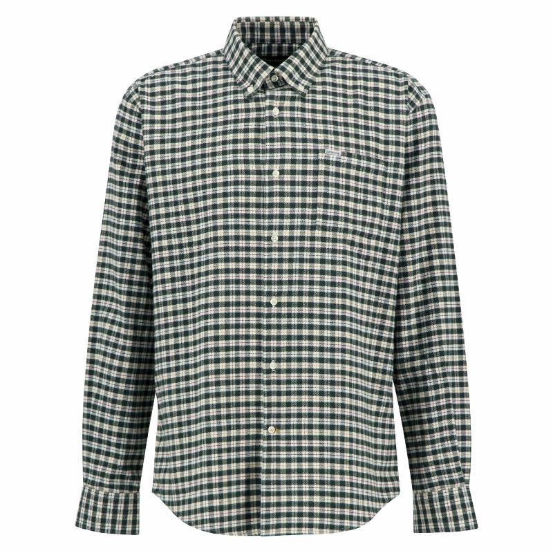 Clearance Sale Today Only Steal Barbour Colderham Regular Mens Checked Shirt - Forest