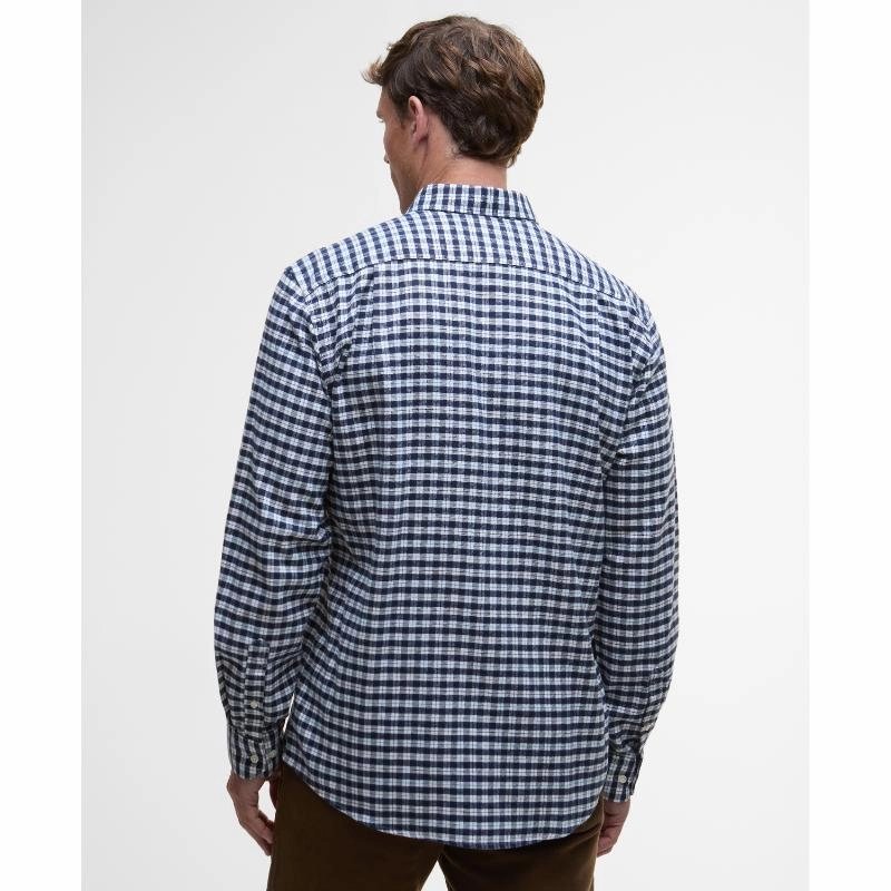 Big Sale Today Barbour Colderham Regular Mens Checked Shirt - Navy