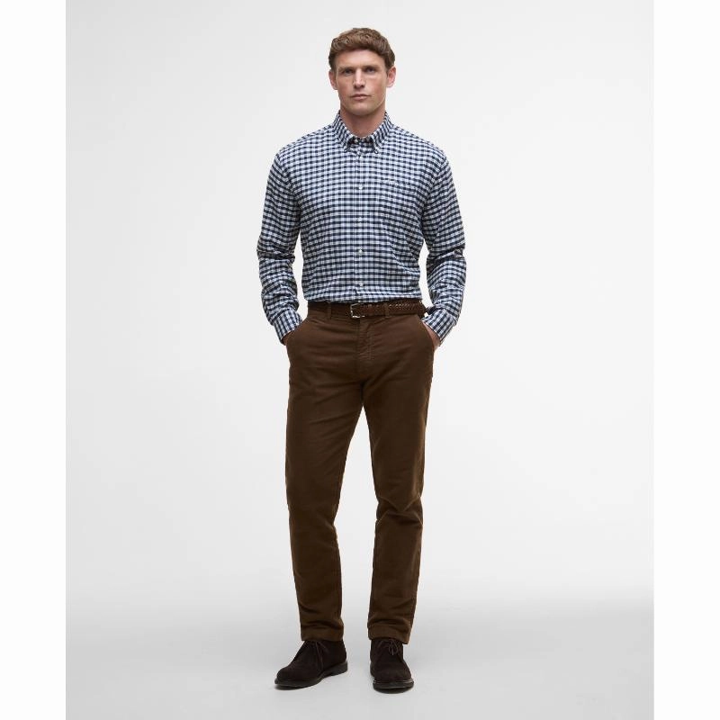 Hot Pick Sale Barbour Colderham Regular Mens Checked Shirt - Navy