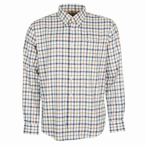 Big Hot Sale Hot Pick Online Barbour Coll Thermo Weave Mens Regular Fit Shirt - Ecru