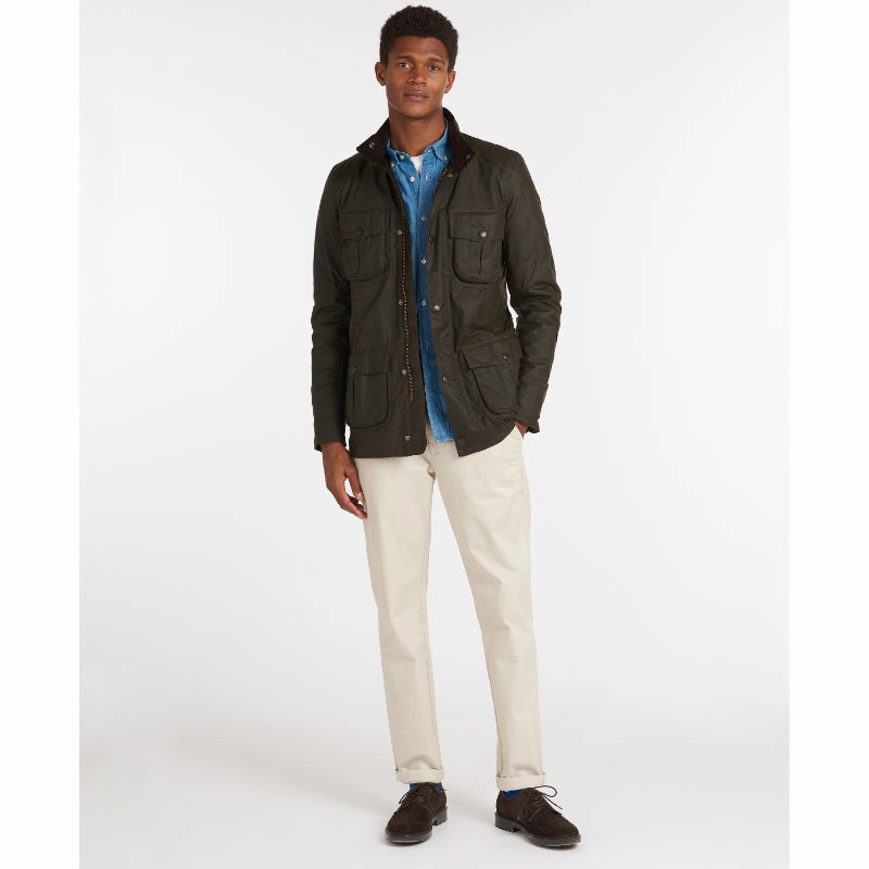 MustHave Deals Barbour Corbridge Mens Wax Jacket - Olive