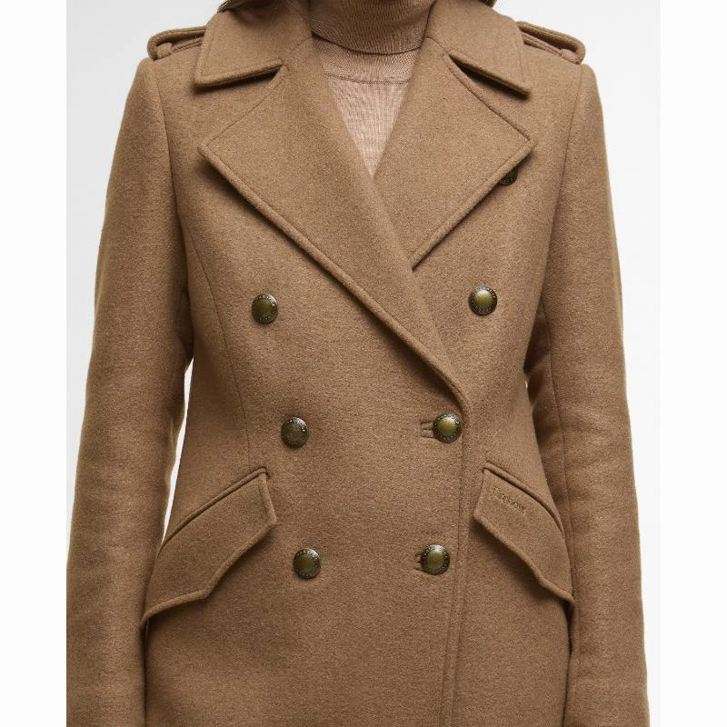 Limited Stock Deals Flash Offer Today Barbour Cottesmore Ladies Wool Jacket - Camel