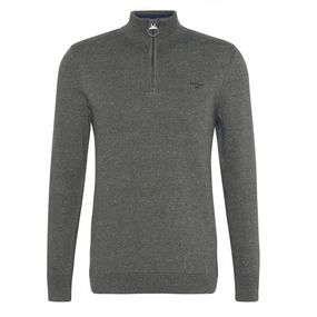 Todays Special Savings Save Big Today Barbour Cotton Tainsbury Half Zip Sweater Olive