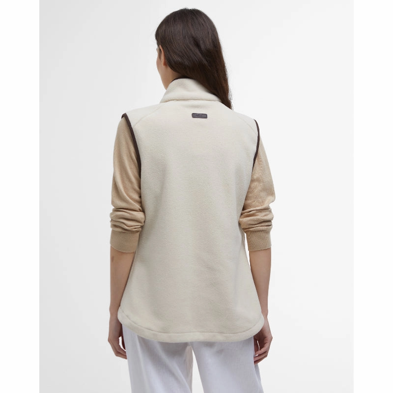 Dont Miss This Steal Barbour Country Colton Ladies Fleece Gilet - Pearl