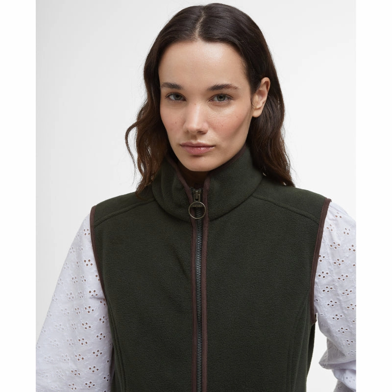 Barbour Country Colton Ladies Fleece Gilet - Sage Hot Picks Today Trending Deals Today