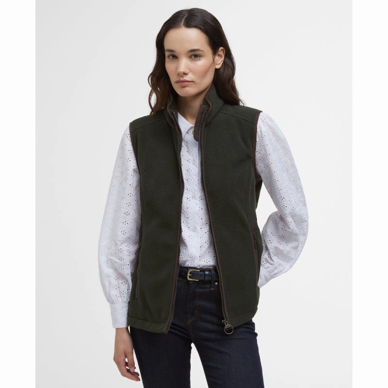 Barbour Country Colton Ladies Fleece Gilet - Sage Weekend Specials Daily Clearance Deal