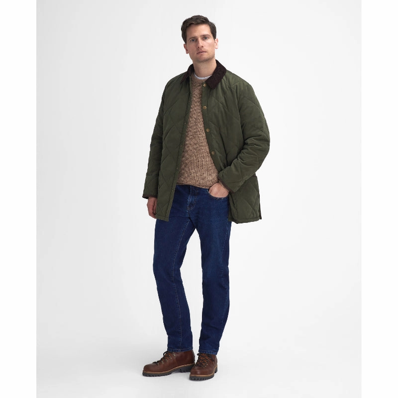 Barbour Country Liddesdale Quilted Mens Jacket - Olive Flash Deal Today