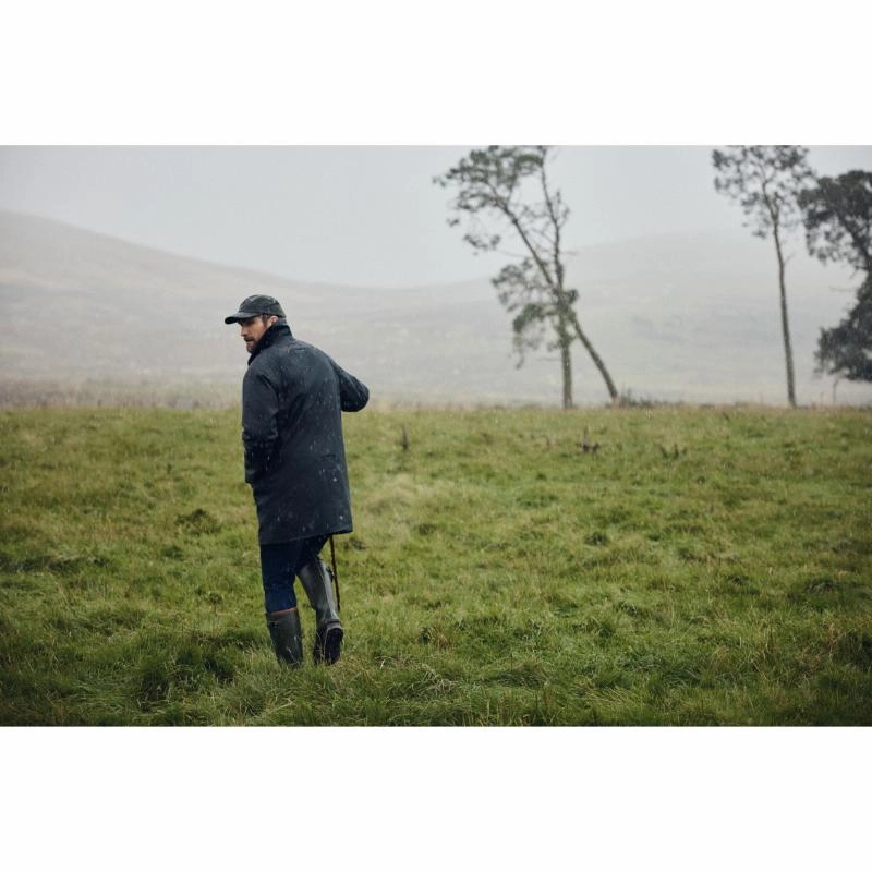 Weekend Flash Offer Barbour Country Mens Wax Mac Jacket - Navy