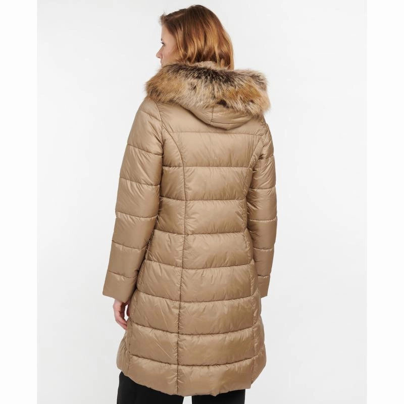 Barbour Crinan Ladies Quilted Coat - Light Trench/Hawthorn Tartan Shop Save Today Save Today Event