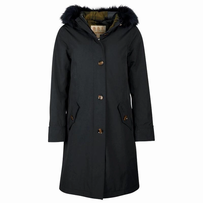 Special Surprise Sale Barbour Culloden Ladies Waterproof Jacket - Dark Navy/Hawthorn Tartan